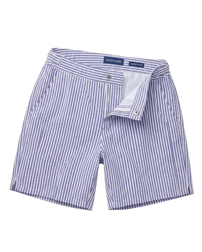 Home navy white stripe